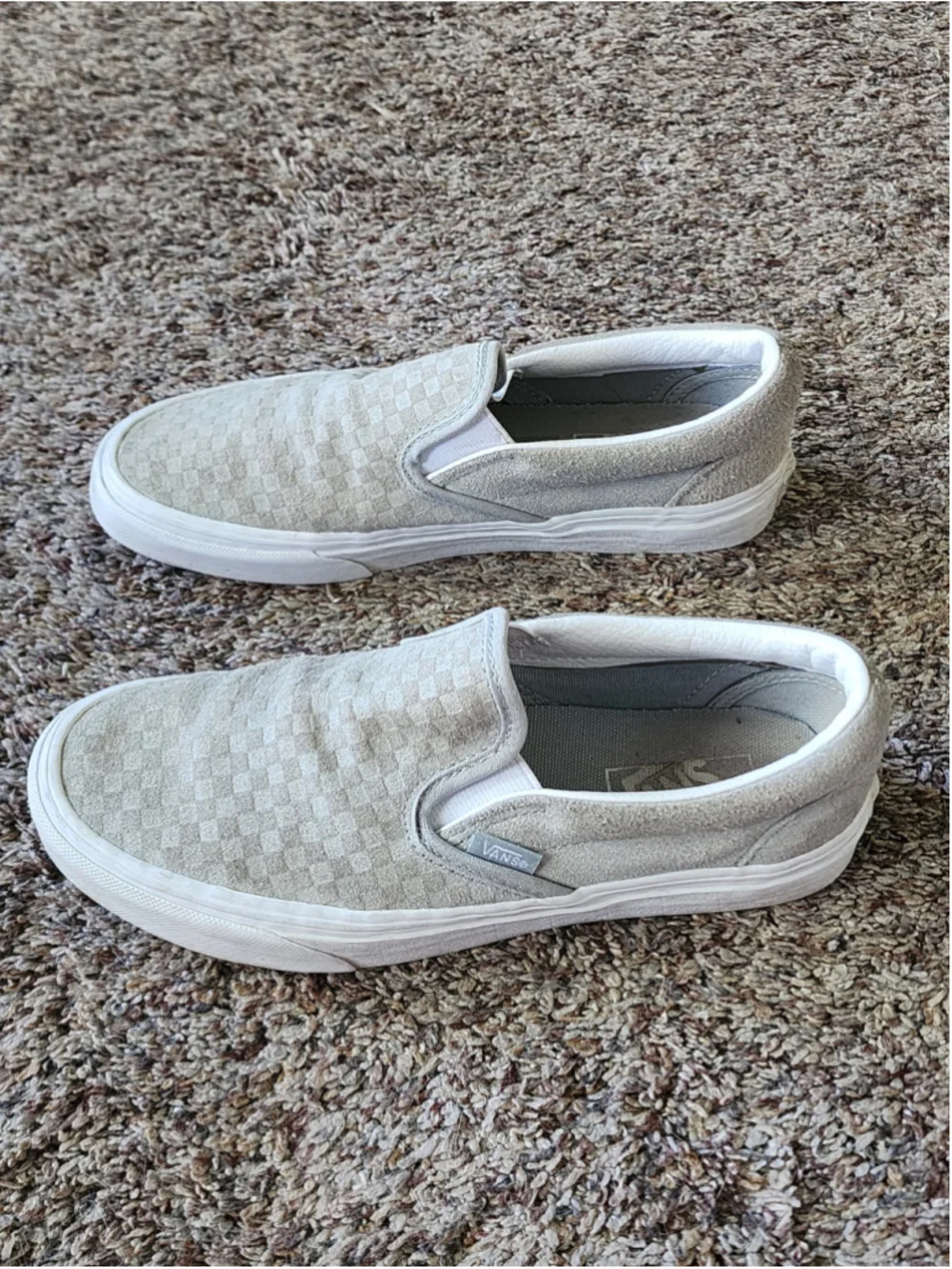emboss vintage vans checker emboss slip on Vans‎ Classic Slip-On Checker Emboss "Fallen Rock" Suede US Women Men 
